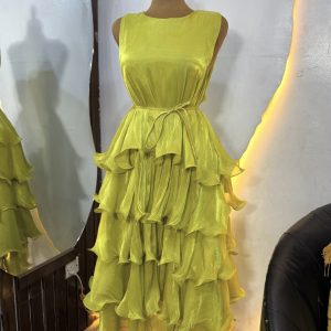 Layered tissue dress